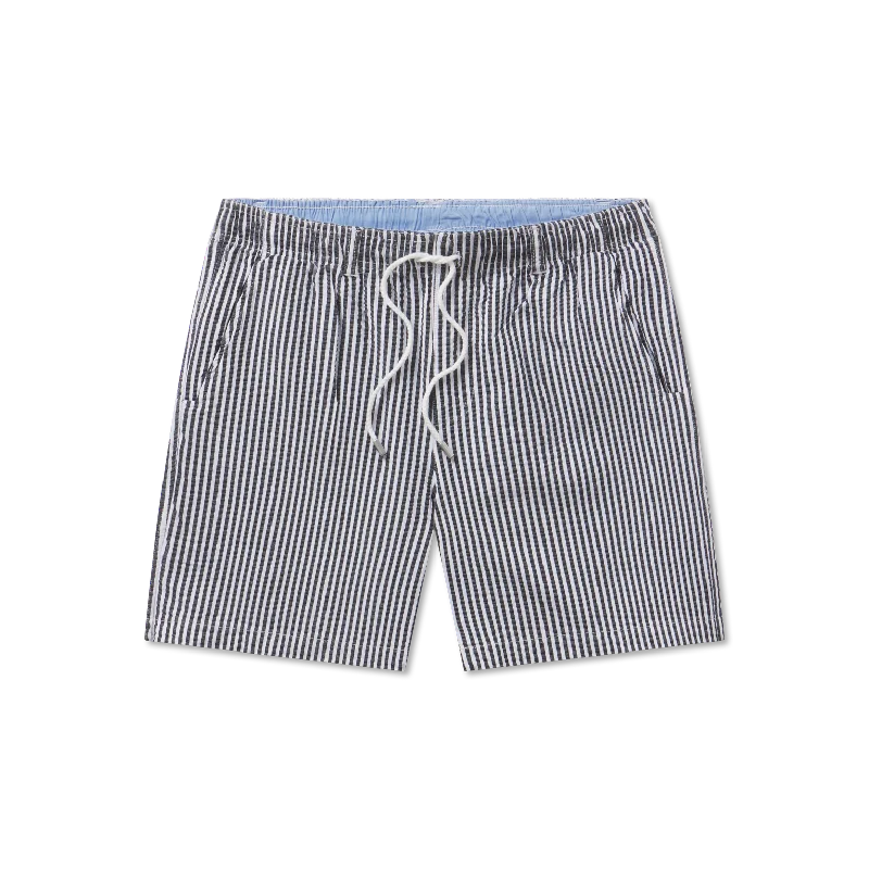 Men's Luxury Brand Swim Shorts with High - Quality Stitching and MaterialsMen's Luxury Brand Swim Shorts with High - Quality Stitching and MaterialsHarbor Trunk - Seersucker Stripe