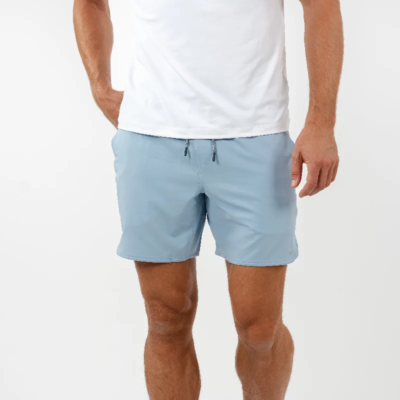 Men's pastel - colored cotton shorts for a spring - friendly outfitGrit Gym Short | Solid - Ice Pick Blue