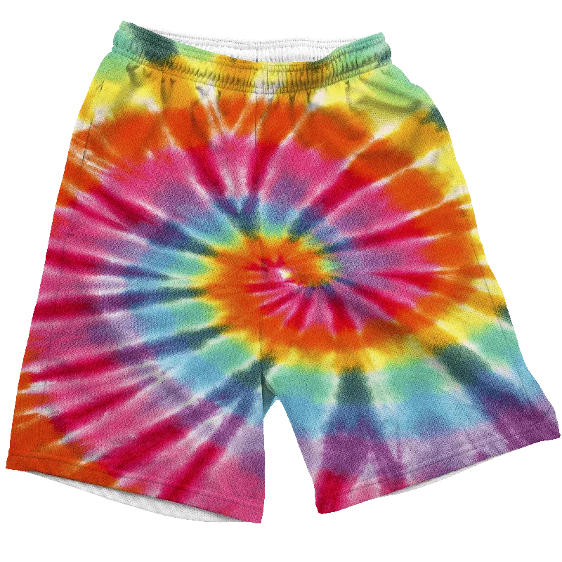 Men's moisture - wicking performance shorts for sweaty outdoor activitiesTie Dye Shorts