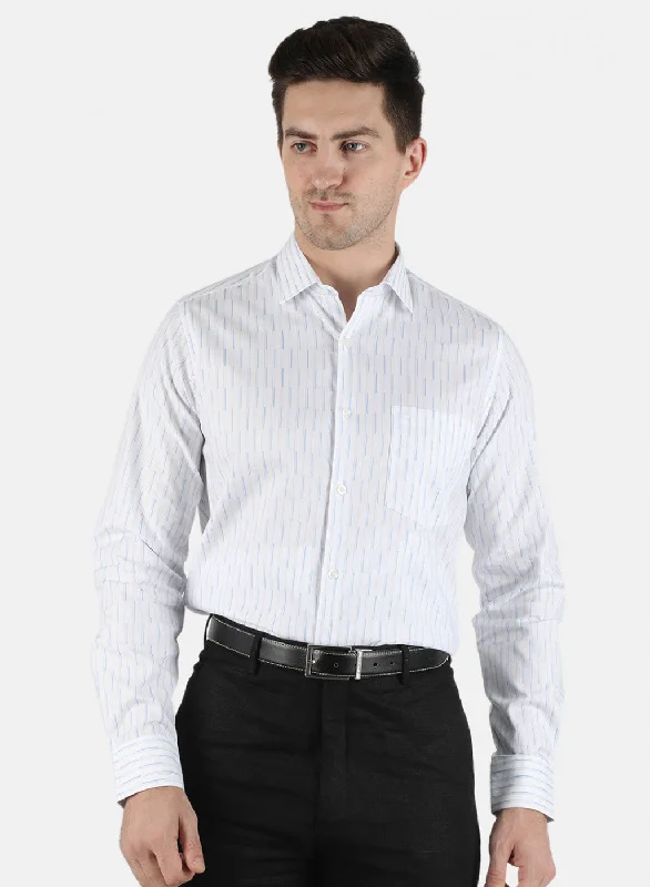 Men's Organic Cotton Casual Shirts with a Soft Handfeel for Everyday ComfortMen Blue Stripe Shirt