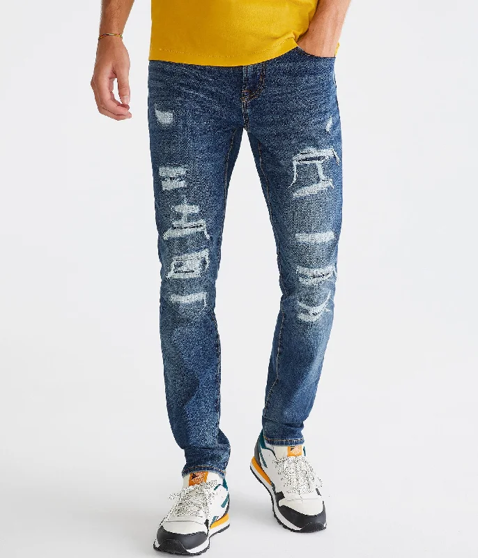 Plus Size Men's Relaxed Fit Jeans with a Tapered Leg for a Laid - Back VibePlus Size Men's Relaxed Fit Jeans with a Tapered Leg for a Laid - Back VibeAeropostale  Skinny Premium Max Stretch Jean With Coolmaxar Technology