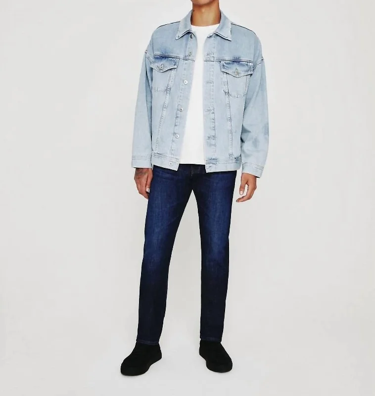 Men's High - Waisted Jeans in a Medium Wash for a Vintage - Style RevivalMen's High - Waisted Jeans in a Medium Wash for a Vintage - Style RevivalEverett In Pursuit