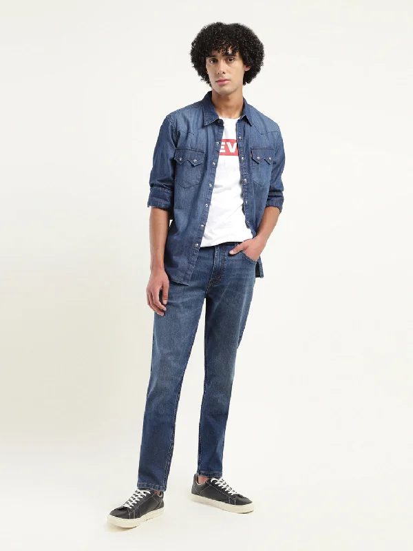 Men's Jeans with a Cargo - Inspired Knee Pocket for Extra StorageMen's Jeans with a Cargo - Inspired Knee Pocket for Extra StorageMen's 512 Indigo Slim Tapered Fit Jeans