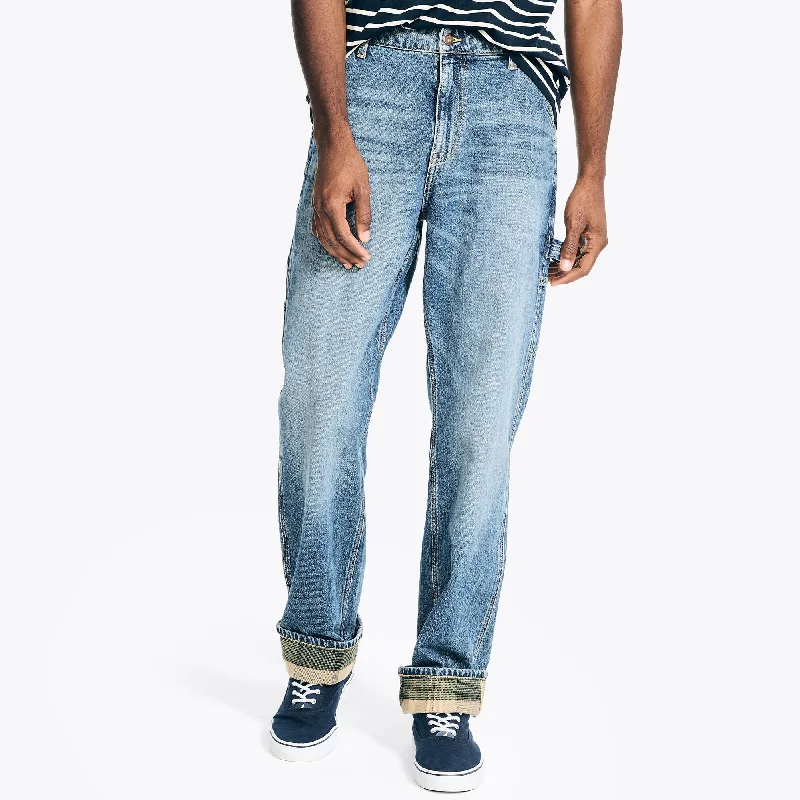 Men's Jeans with a Frayed Hem for a Casual and Effortless StyleMen's Jeans with a Frayed Hem for a Casual and Effortless StyleNautica Mens Denim Carpenter Pant