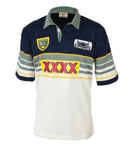 Men's Vintage American Football Jerseys of Legendary Teams for Collectors and FansMen's Vintage American Football Jerseys of Legendary Teams for Collectors and FansNorth Queensland Cowboys 1995 Retro Jersey