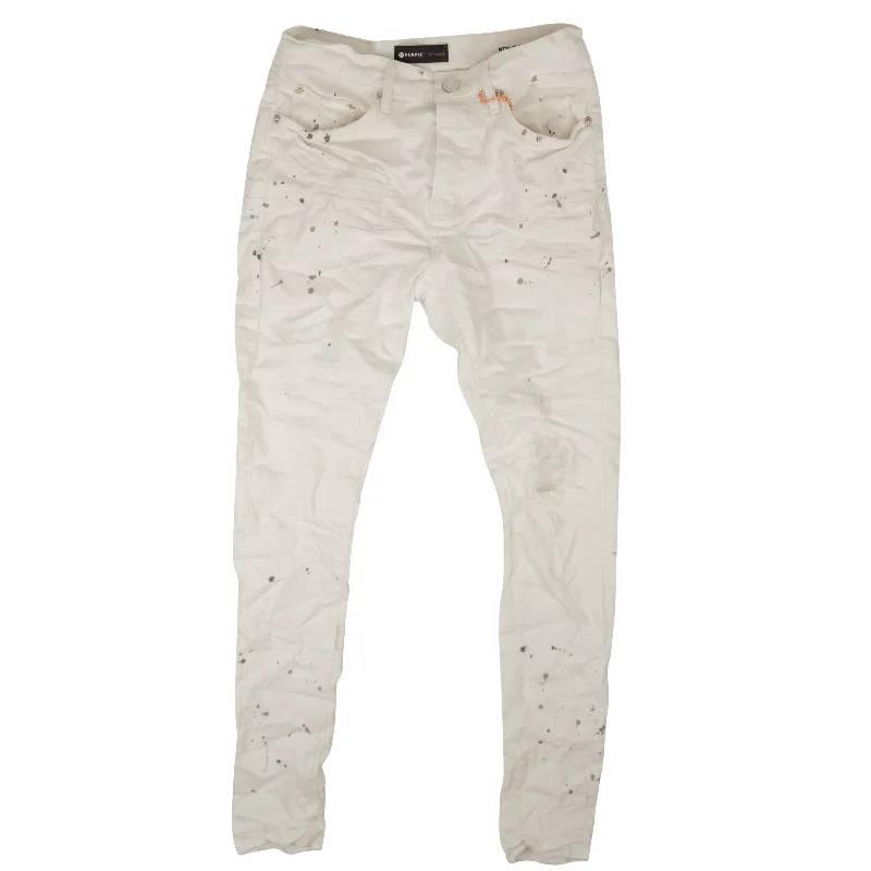 Men's Low - Rise Jeans in a Light Wash for a Casual and Youthful LookMen's Low - Rise Jeans in a Light Wash for a Casual and Youthful LookOptic White Paint Blowout