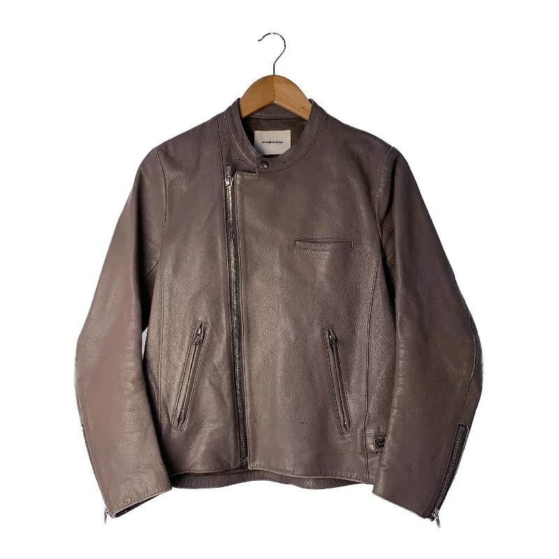 Men coats with a drawstring waist for a customizable fitUNDERCOVERISM/Riders Jkt (W)/1/Beige/Cowhide/H4203-1