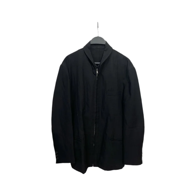 Men coats with a zip - out lining for easy cleaning and versatilityMen coats with a zip - out lining for easy cleaning and versatilityCOMME des GARCONS HOMME/Jacket/S/Black/Wool/HJ-10002S