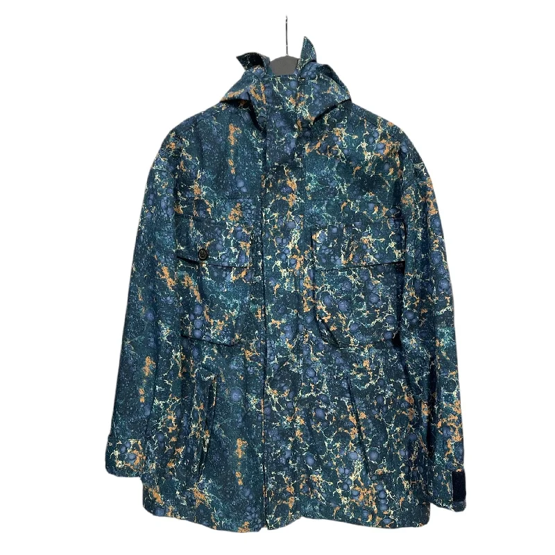 Men coats made of high - quality leather for a rugged and durable optionAcne Studios/Windbreaker/44/Polyester/BLU/liquid all over print