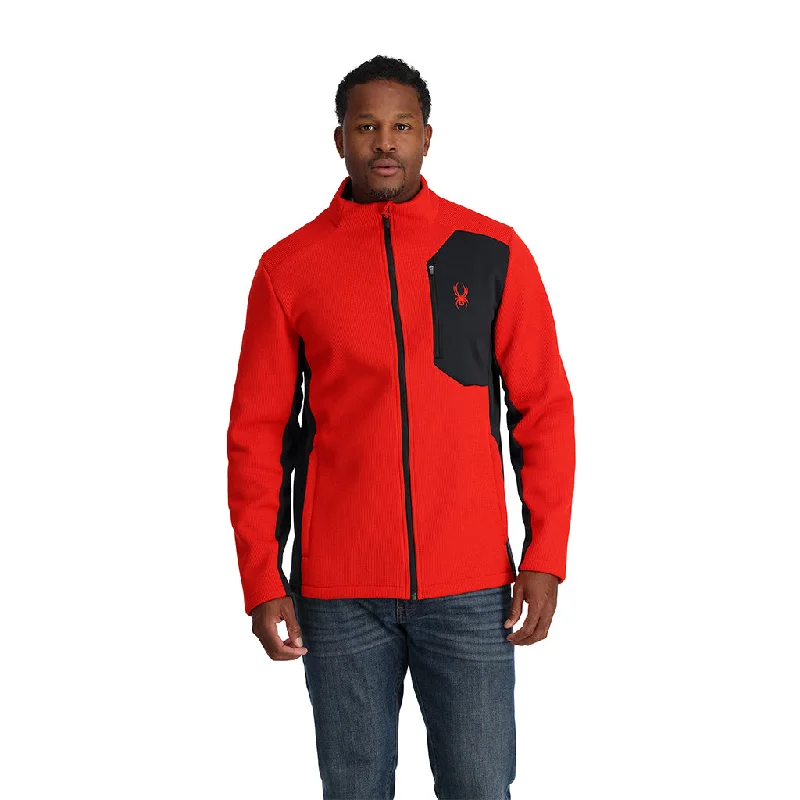 Plus - size men jackets with adjustable drawstrings for a comfortable fitMens Bandit Full Zip - Volcano