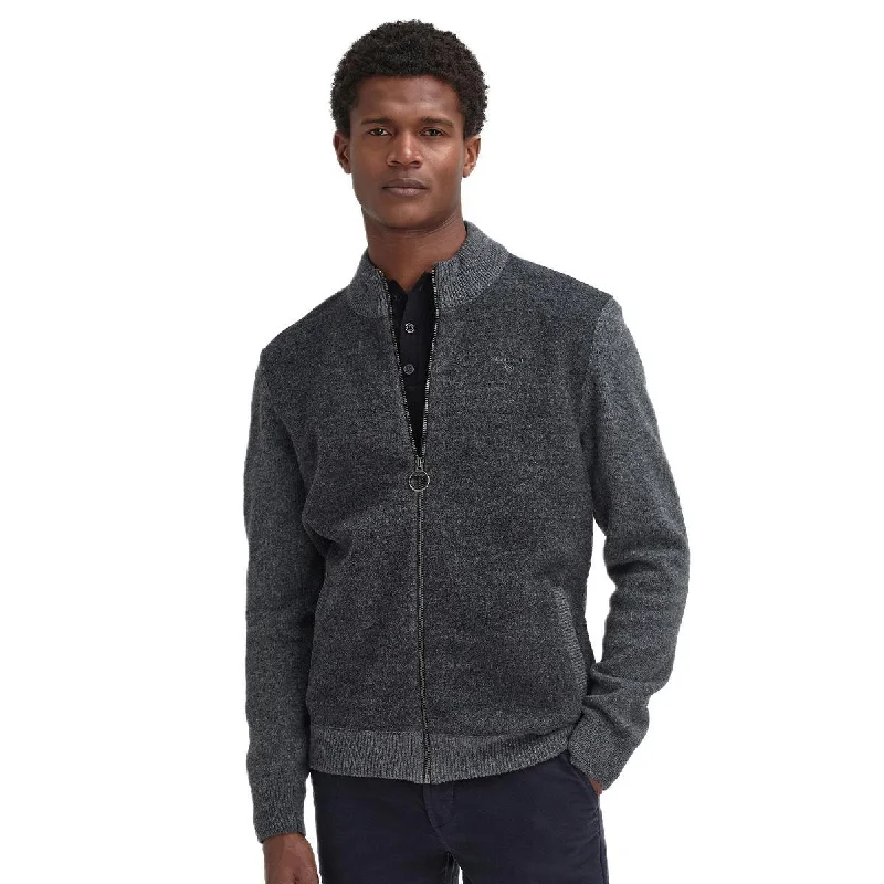 Fleece - lined men jackets for cold - weather commutingBarbour Men's Balwen Zip Through Knitted Jumper