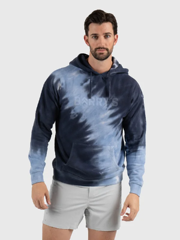 Stretch - fabric men jackets for unrestricted movement during workoutsBARRY'S NAVY TIE DYE HOODIE