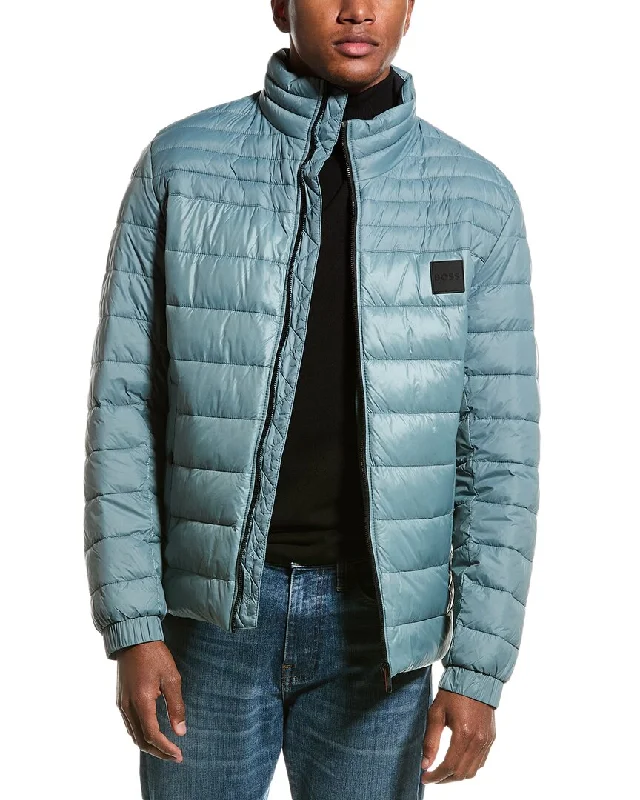 Men coats with a water - resistant finish for light rain and splashesMen coats with a water - resistant finish for light rain and splashesBOSS Hugo Boss Oden Puffer Jacket