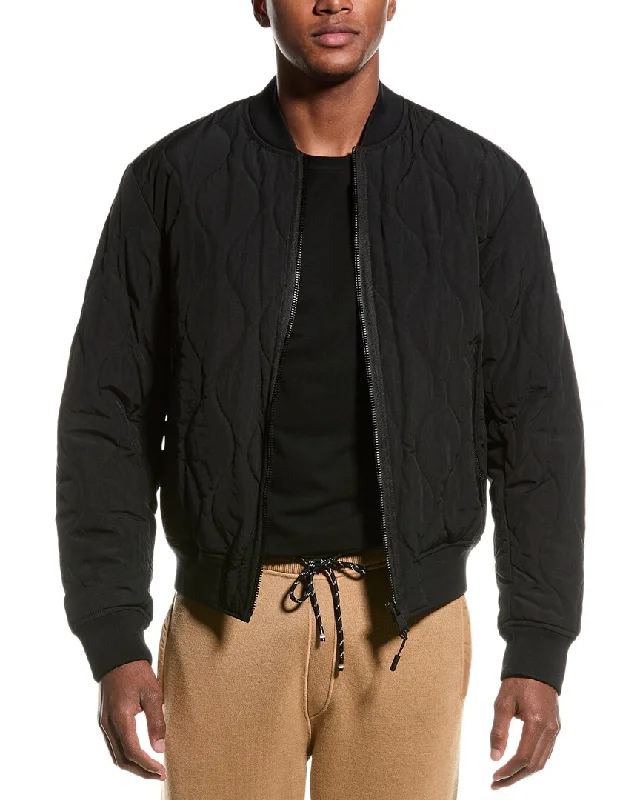 Men coats made from recycled materials for an eco - friendly choiceMen coats made from recycled materials for an eco - friendly choiceBOSS Hugo Boss Oventure Quilted Bomber Jacket