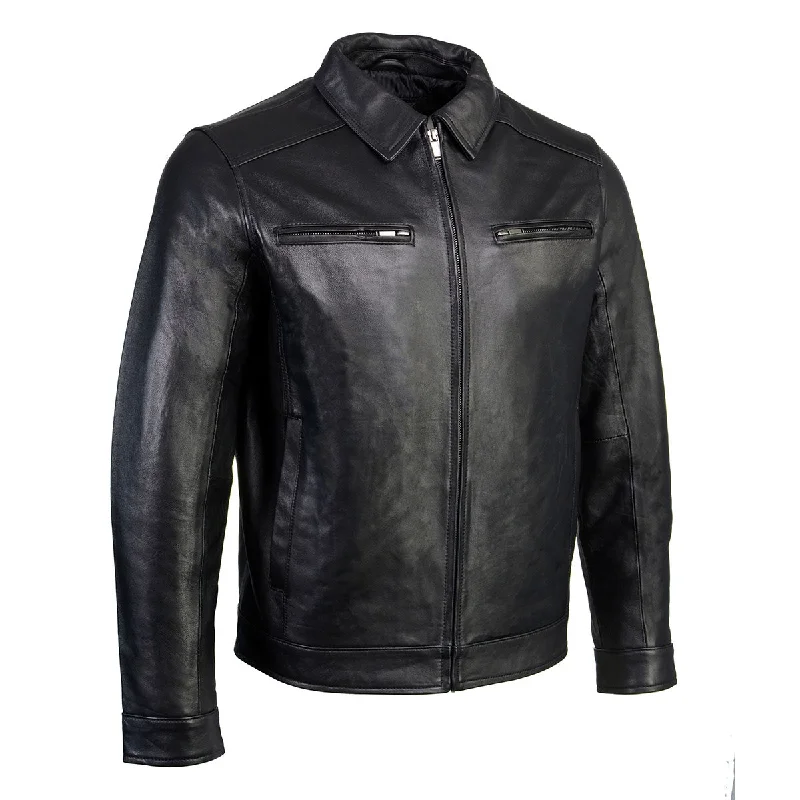 Tailored men jackets to pair with formal trousers for business meetingsTailored men jackets to pair with formal trousers for business meetingsBoston Harbour 1.0 Men's Black New Zealand Lamb Leather Fashion Car Coat Jacket SFM1899