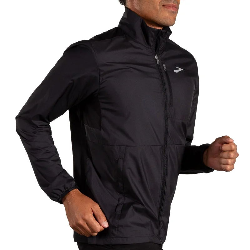 Lightweight men jackets made from recycled nylon for eco - friendly travelLightweight men jackets made from recycled nylon for eco - friendly travelBrooks Men's Fusion Hybrid Jacket 2.0