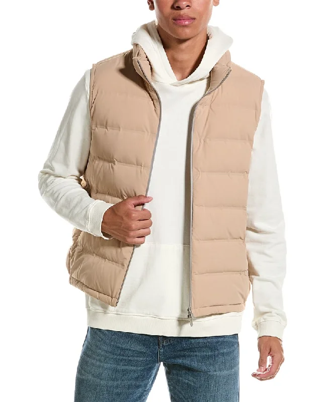 Men coats with multiple inner pockets for convenient storage of essentialsBrunello Cucinelli Puffer Down Vest