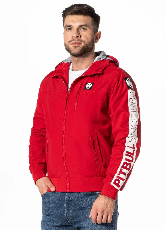 Men jackets with a media - friendly pocket for easy access to gadgetsMen jackets with a media - friendly pocket for easy access to gadgetsMen's transitional hooded jacket Cabrillo Summer