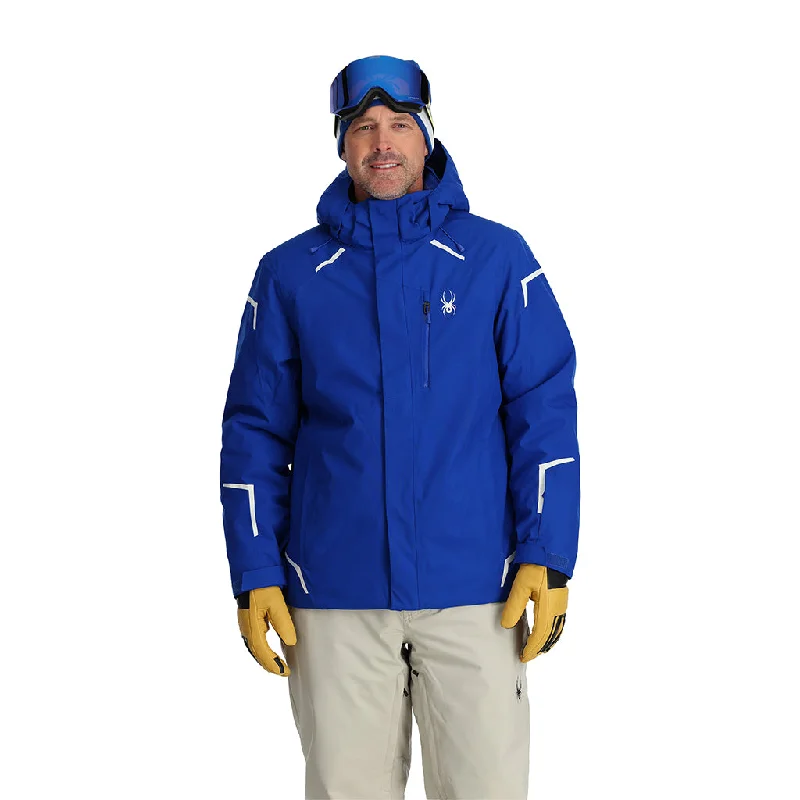 Stretch - fabric men jackets for unrestricted movement during workoutsMens Copper - Electric Blue