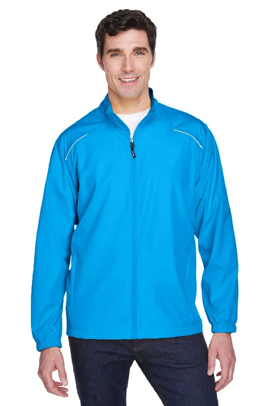 Plus - size men jackets with adjustable drawstrings for a comfortable fitPlus - size men jackets with adjustable drawstrings for a comfortable fitCore 365 Mens Motivate Water Resistant Full Zip Jacket - Electric Blue