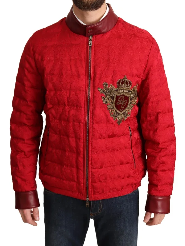 Men coats with a quilted pattern for added texture and warmthMen coats with a quilted pattern for added texture and warmthDolce & Gabbana  and  Bomber Designer Men's Jacket