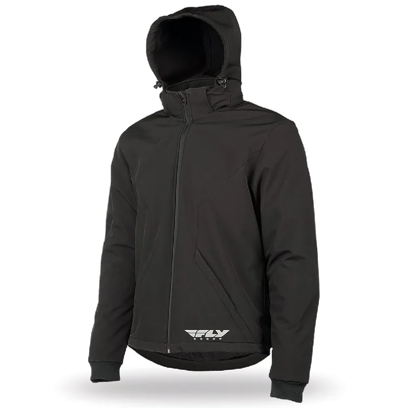 Stretch - fabric men jackets for unrestricted movement during workoutsFly Racing Men's Black Armored Tech Hoody