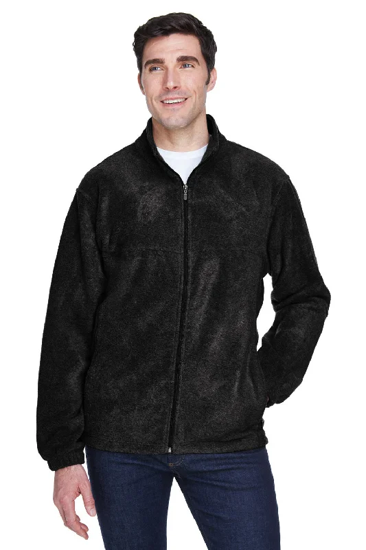 Men fleece - lined leather jackets for a luxurious feelMen fleece - lined leather jackets for a luxurious feelHarriton Mens Pill Resistant Fleece Full Zip Jacket - Black