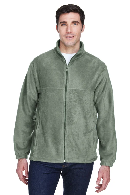 Men fleece zip - up hoodies for outdoor adventuresMen fleece zip - up hoodies for outdoor adventuresHarriton Mens Pill Resistant Fleece Full Zip Jacket - Dill Green