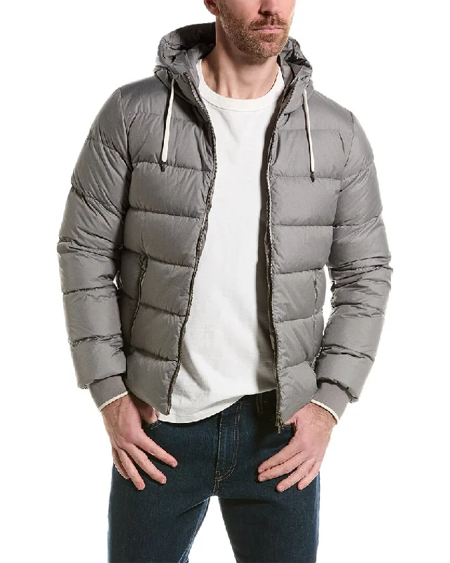 Men coats with a soft fleece interior for extra warmth and comfortMen coats with a soft fleece interior for extra warmth and comfortHerno Short Down Jacket