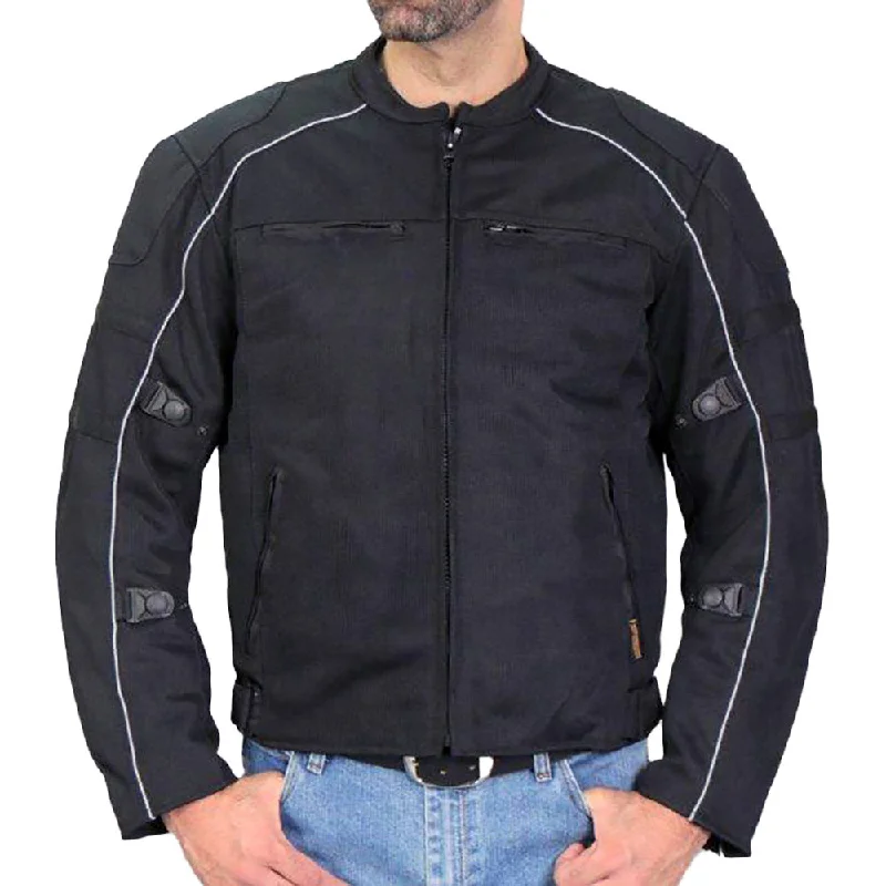 Performance - driven men jackets with breathable fabric for sportsPerformance - driven men jackets with breathable fabric for sportsHot Leathers JKM1024 Men’s Black All Weather Armored Nylon Jacket with Concealed Carry Pocket