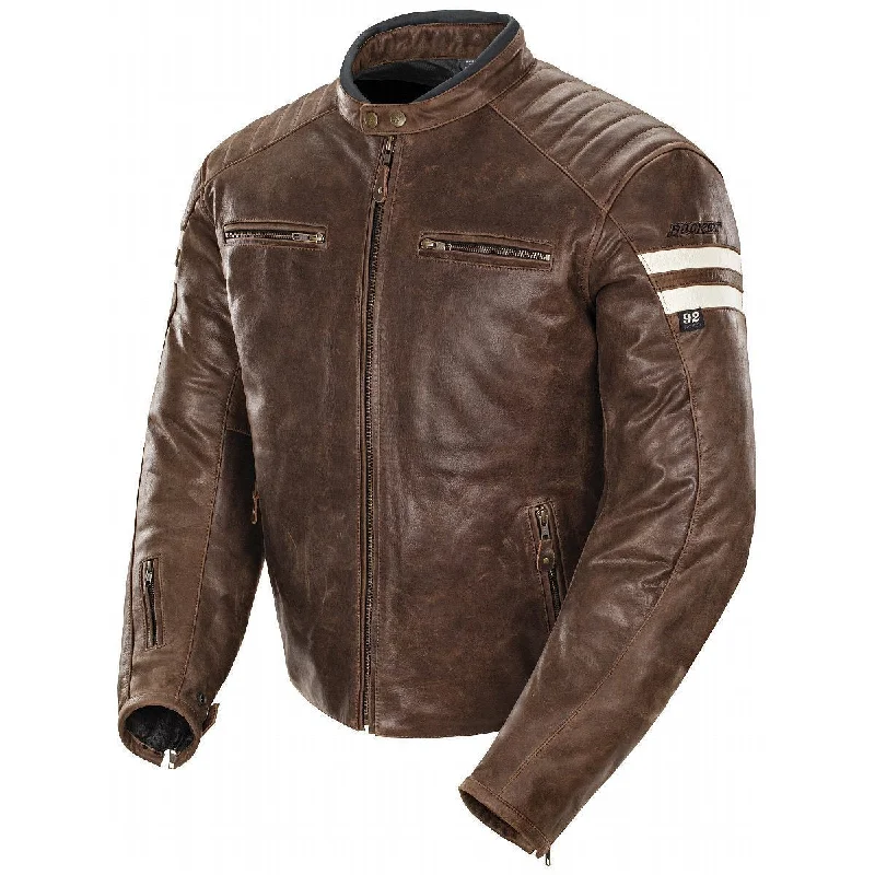 Performance - driven men jackets with breathable fabric for sportsPerformance - driven men jackets with breathable fabric for sportsJoe Rocket 'Classic 92' Mens Brown And Cream Leather Jacket