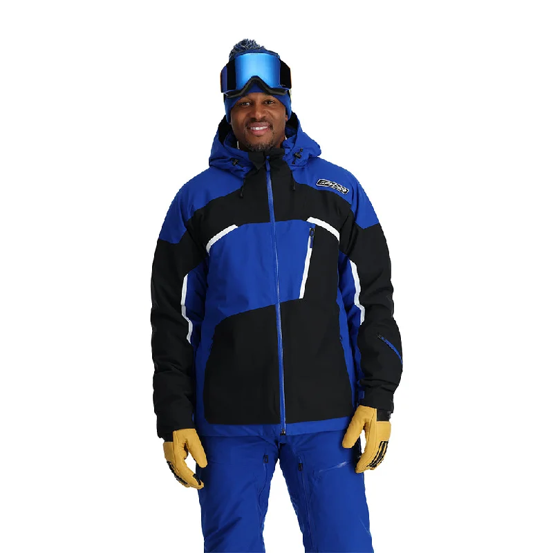 Waterproof men jackets with taped seams for heavy rain protectionMens Leader - Electric Blue