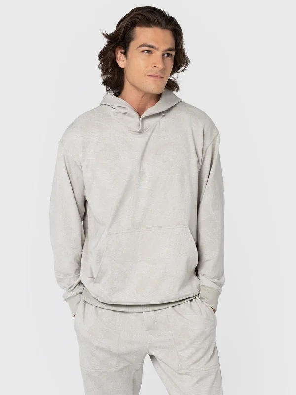 Men jackets with a media - friendly pocket for easy access to gadgetsLULULEMON X BARRY'S MARBLE LINEN CLASSIC HOODIE