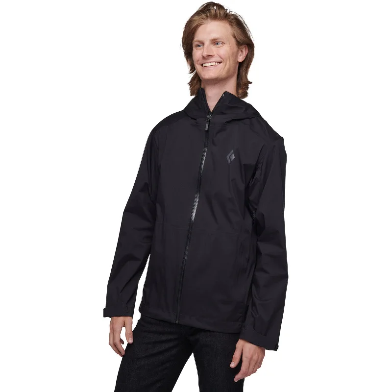 Plus - size men jackets with adjustable drawstrings for a comfortable fitMen's Stormline Stretch Rain Shell