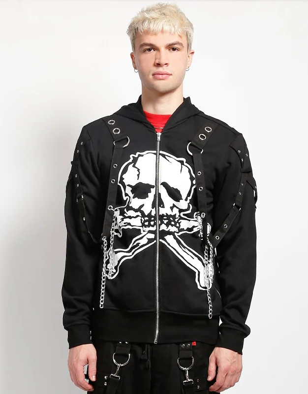 Checkered men jackets in a plaid pattern for a preppy appearanceMEGA SKULL HOODY