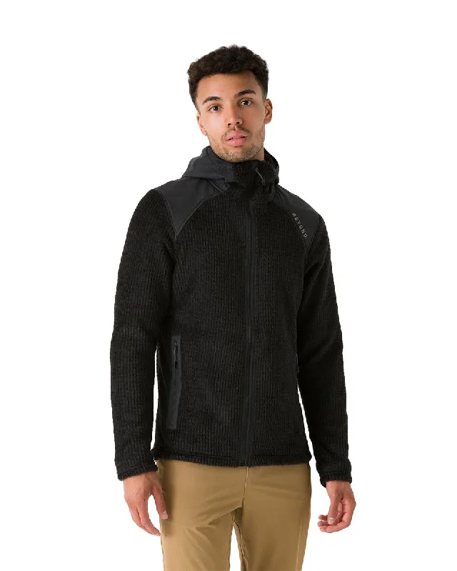 Hooded men jackets with a detachable faux - fur trim for added warmthHooded men jackets with a detachable faux - fur trim for added warmthMen's Alpha Aura Jacket