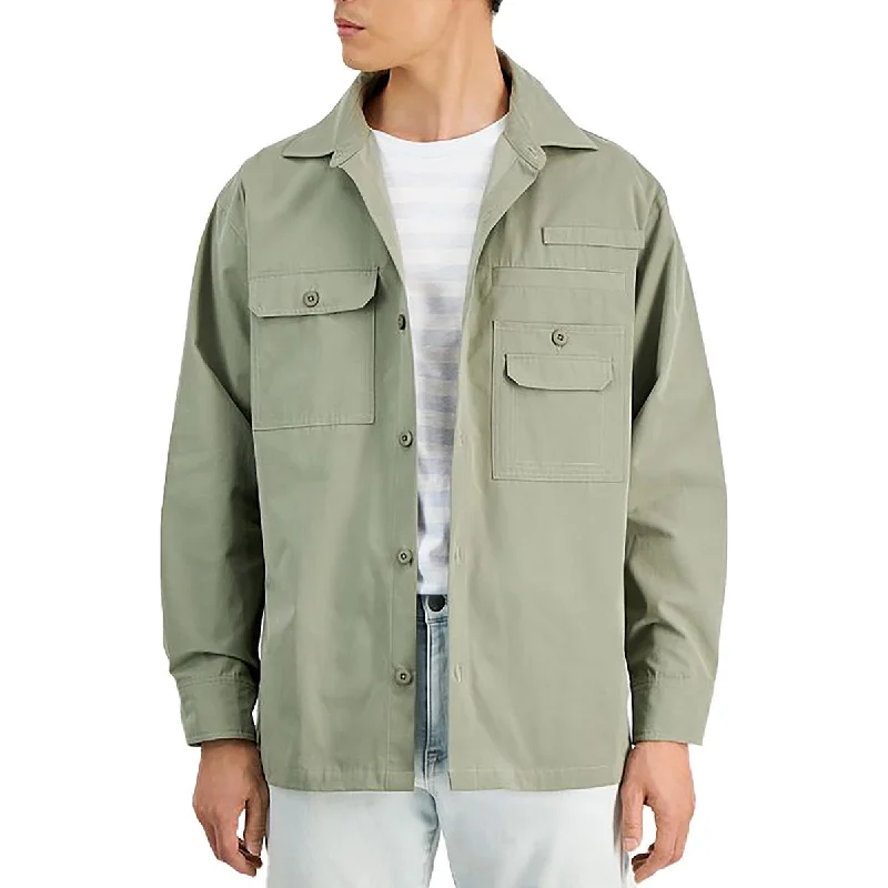 Men coats with a drawstring waist for a customizable fitMen coats with a drawstring waist for a customizable fitMens Lightweight Midi Trucker Jacket