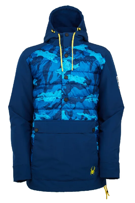 Fleece - lined men jackets for cold - weather commutingMens Usa Hybrid - Blue Camo (2021)