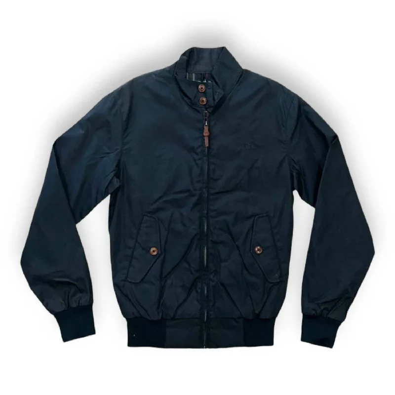 Men coats with a quick - drying feature for active lifestylesMen coats with a quick - drying feature for active lifestylesMen's Waxed Harrington Jacket In Navy