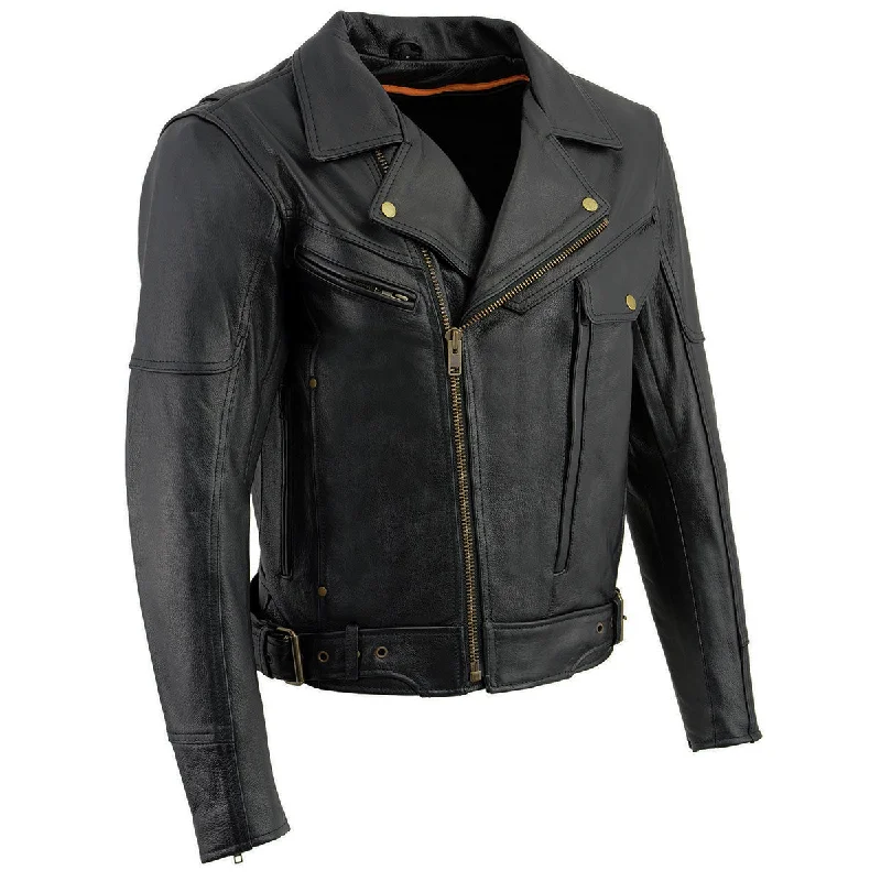 Lightweight men jackets made from recycled nylon for eco - friendly travelLightweight men jackets made from recycled nylon for eco - friendly travelMilwaukee Leather LKM1770 Men's Black Premium Thick Leather Motorcycle Jacket Brando Style Biker Jacket