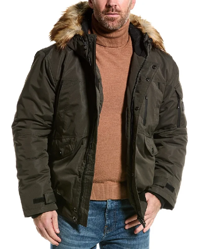 Men coats with a water - resistant finish for light rain and splashesNOIZE Max Coat