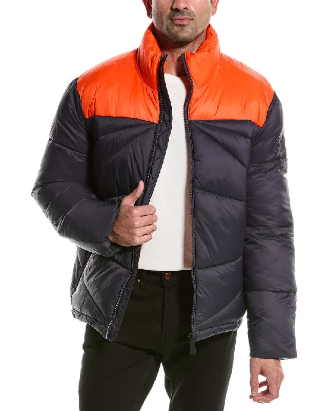 Long - line men coats reaching below the knee for maximum coverageLong - line men coats reaching below the knee for maximum coverageNoize Vincent Puffer Jacket