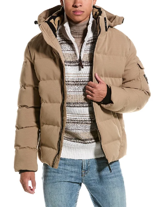 Stylish men coats with a double - breasted design for a formal lookStylish men coats with a double - breasted design for a formal lookPoint Zero Wide Twill Puffer Jacket