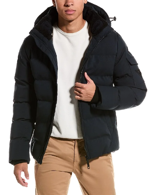 Men coats with a zip - out lining for easy cleaning and versatilityMen coats with a zip - out lining for easy cleaning and versatilityPoint Zero Wide Twill Puffer Jacket