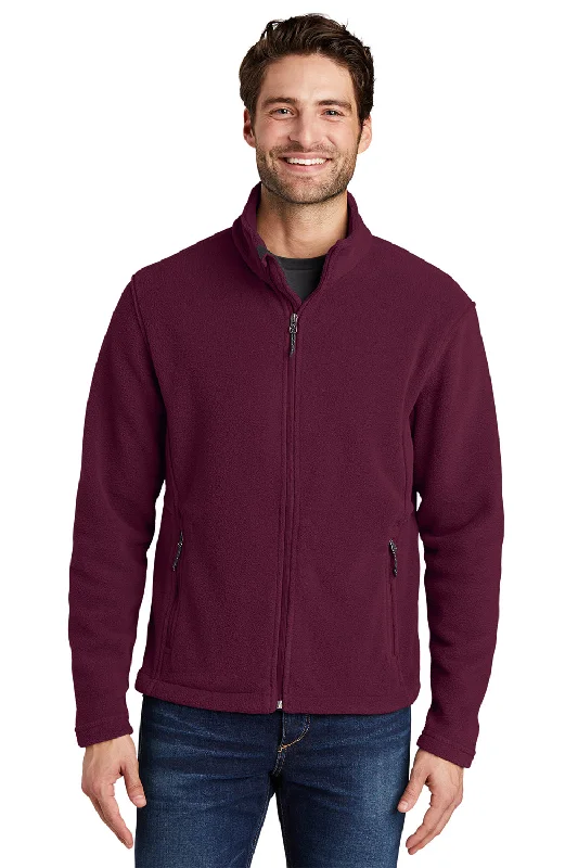 Men fleece - filled down vests for lightweight warmthMen fleece - filled down vests for lightweight warmthPort Authority Mens Full Zip Fleece Jacket - Maroon