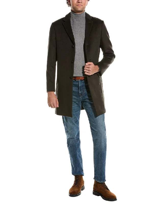 Men coats with a quick - drying feature for active lifestylesReiss Gable Wool-Blend Epsom Overcoat