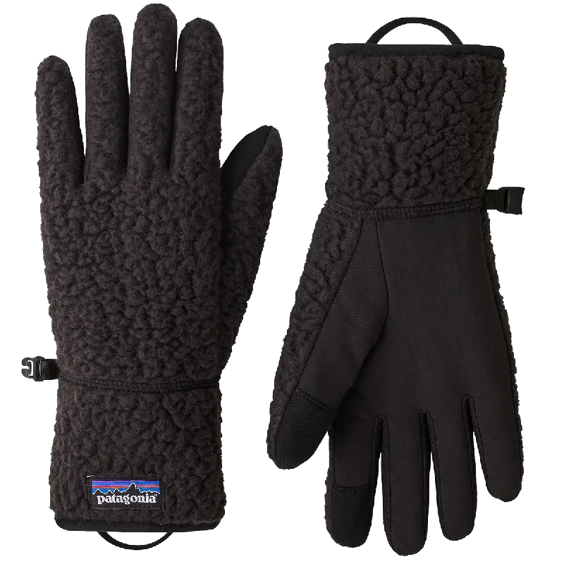 Men fleece quarter - zip pullovers with thumbholesRetro Pile Gloves