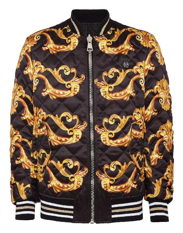 Waterproof men coats with taped seams for heavy rain and snow daysREVERSIBLE  BAROQUE SILK  BOMBER