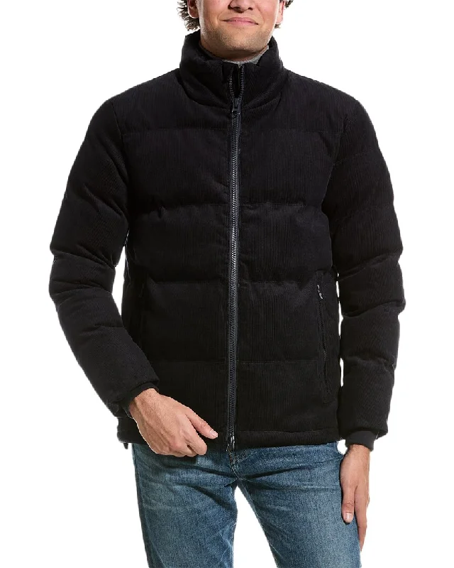 Men coats with a hooded design for added protection against the elementsMen coats with a hooded design for added protection against the elementsSlate & Stone Corduroy Padded Puffer Jacket