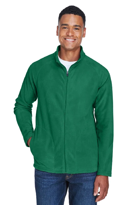 Men fleece bomber jackets with a stylish ribbed collarMen fleece bomber jackets with a stylish ribbed collarTeam 365 Mens Campus Pill Resistant Microfleece Full Zip Jacket - Kelly Green